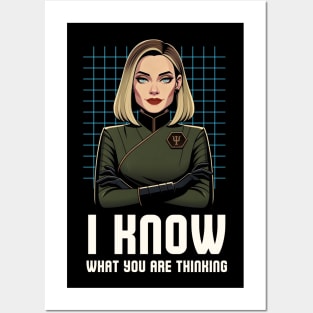 I Know What You Are Thinking - Funny Sci-Fi Posters and Art